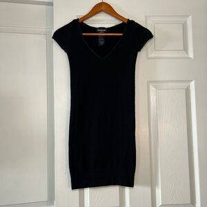 Bebe Bodycon Mini Dress, Cap Sleeve, V-Neck